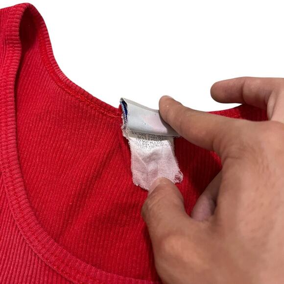 St. Louis All-Star Game 2009 Red Cut Crop Tank Top - Picture 3 of 3